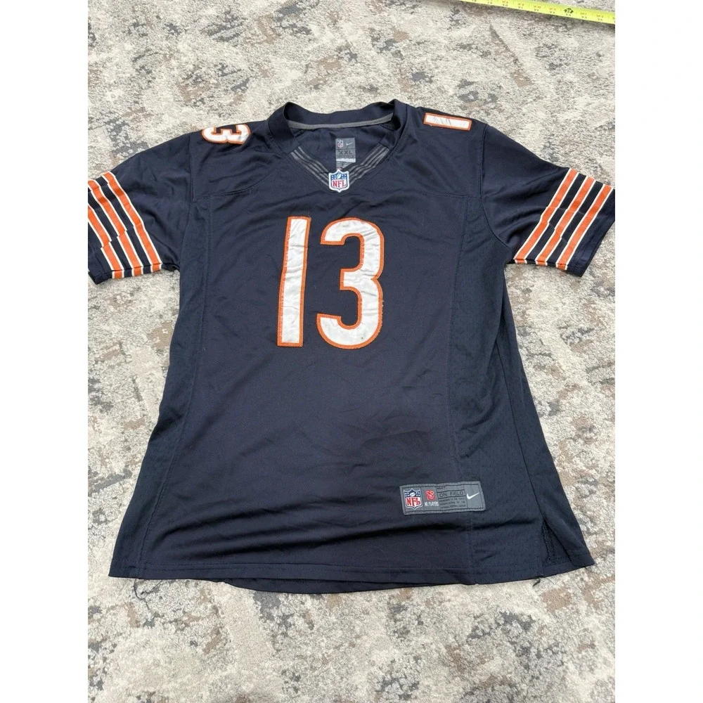 NIKE Kevin‎ White Chicago Bears #13 On Field Game Jersey Kids XXL Blue